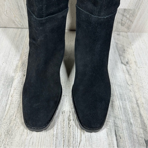 NEW Blondo Sierra Black Suede Leather Waterproof Over the Knee Boots #1295 - Picture 3 of 13